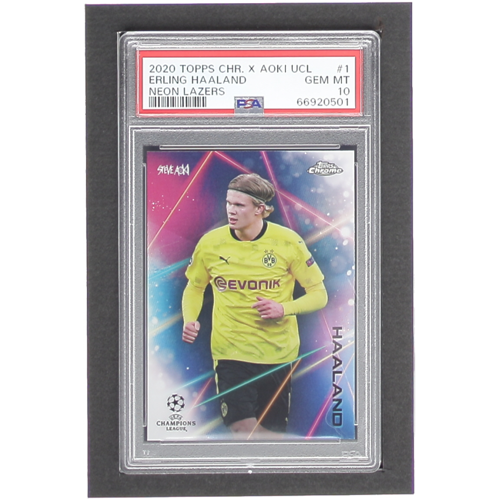 PSA10 2020 Topps chrome x Steve Aoki Neon Future lll /75