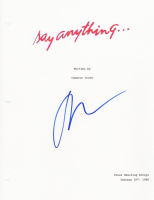John Cusack Signed "Say Anything..." Movie Script Cover Sheet (Schwartz) at PristineAuction.com