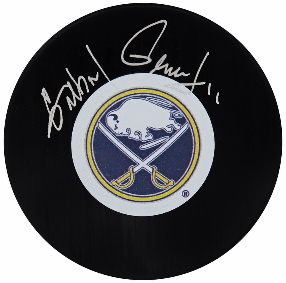 Gilbert Perreault Signed Sabres Logo Hockey Puck (Schwartz) at PristineAuction.com Gilbert Perreault Signed Sabres Logo Hockey Puck (Schwartz) at PristineAuction.com