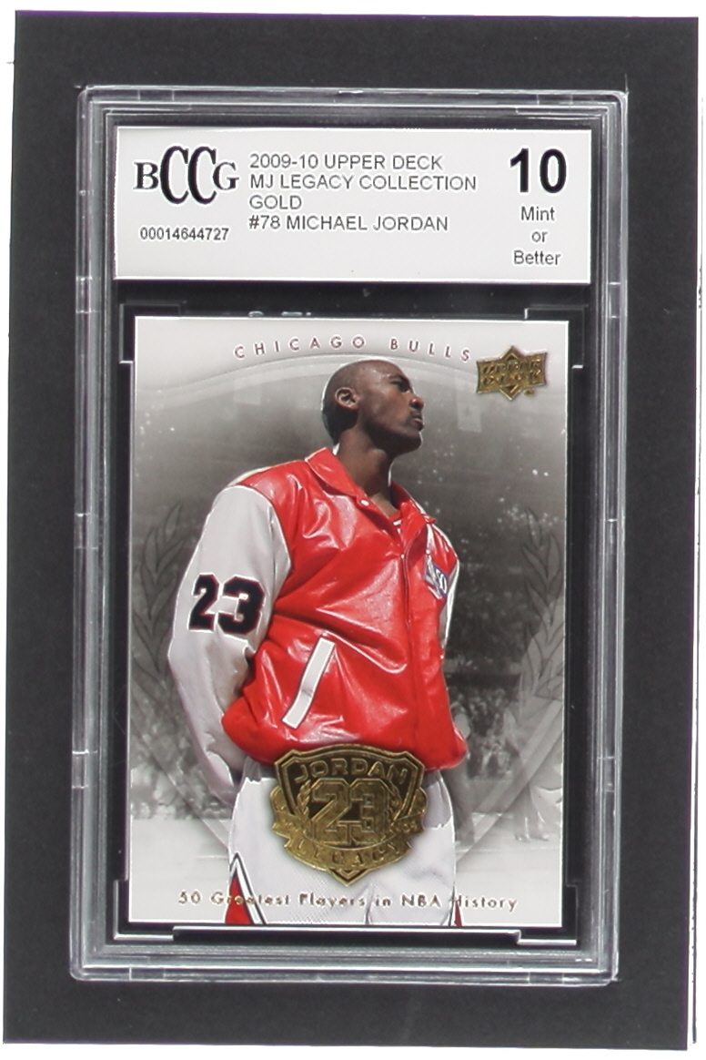 Michael Jordan 2009-10 Upper Deck Michael Jordan Legacy Collection Gold #78 (BCCG 10) at PristineAuction.com Michael Jordan 2009-10 Upper Deck Michael Jordan Legacy Collection Gold #78 (BCCG 10) at PristineAuction.com