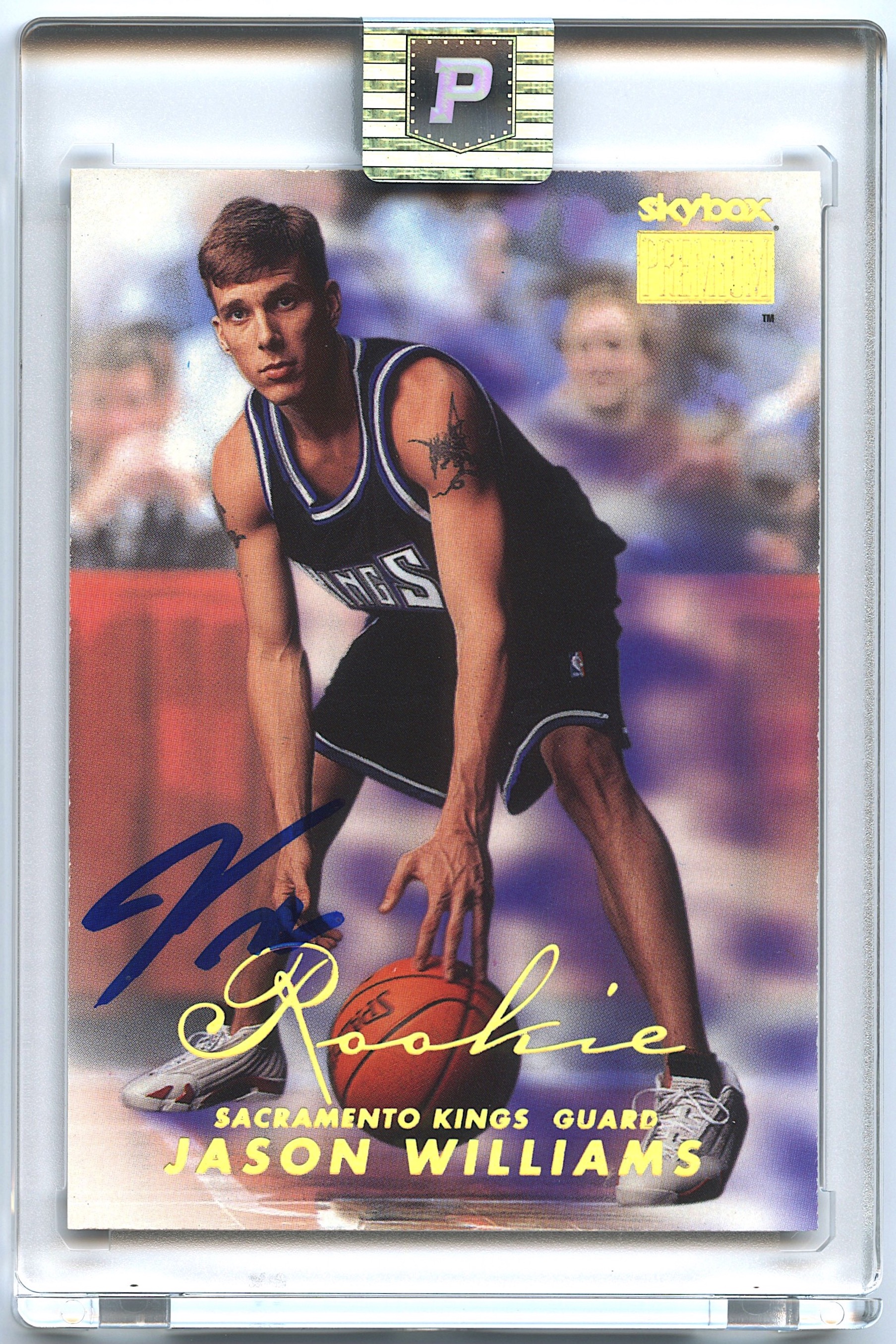 Jason Williams Signed 1998-99 SkyBox Premium #230 RC (PA Encapsulated) at PristineAuction.com Jason Williams Signed 1998-99 SkyBox Premium #230 RC (PA Encapsulated) at PristineAuction.com