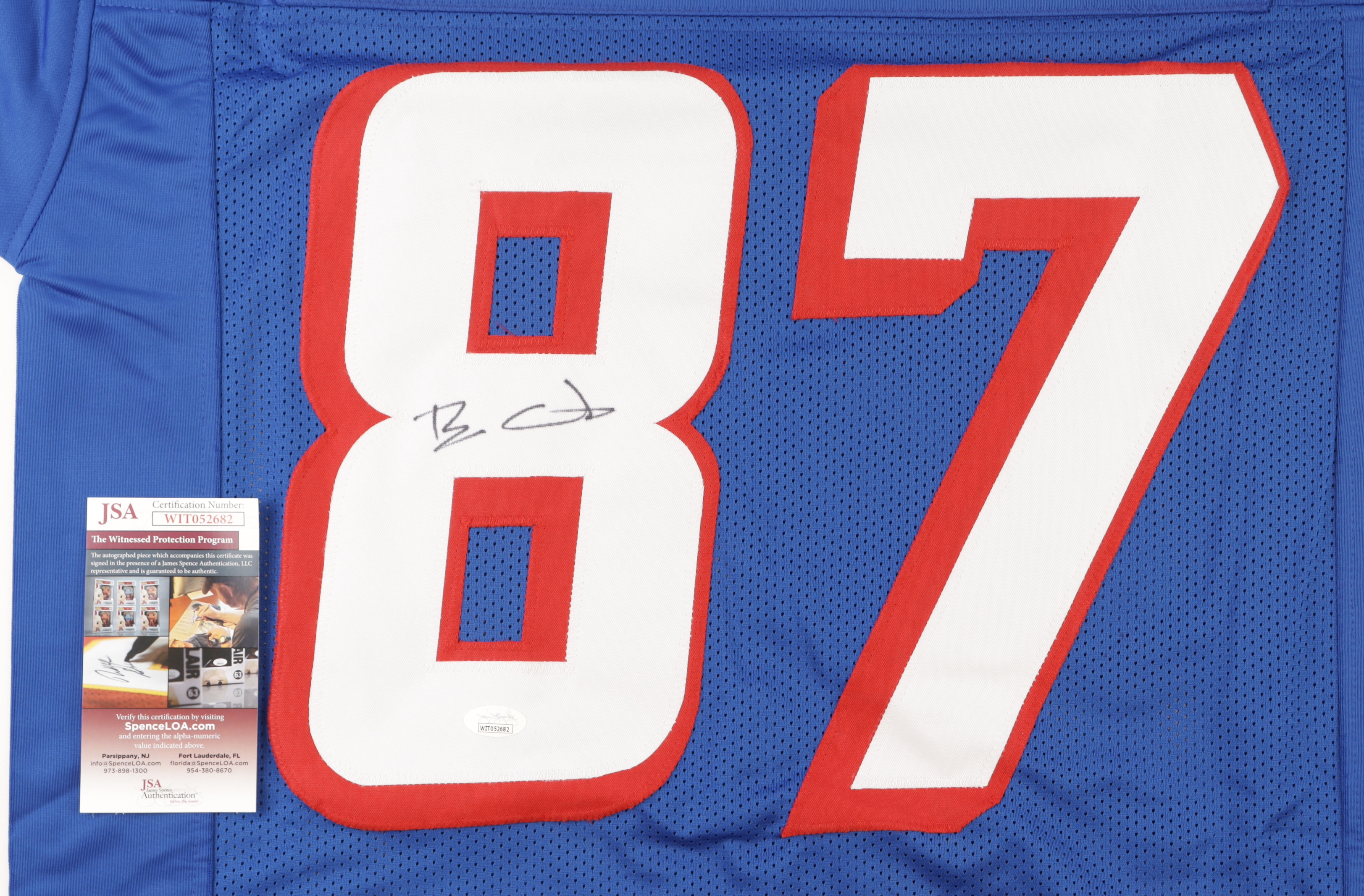 Ben Coates Signed Football Jersey (JSA) at PristineAuction.com Ben Coates Signed Football Jersey (JSA) at PristineAuction.com