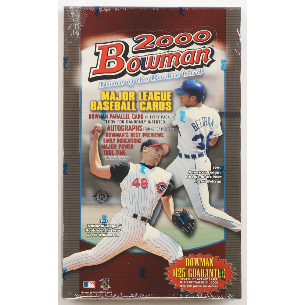 2000 Bowman Baseball Hobby Box with (24) Packs Pristine Auction