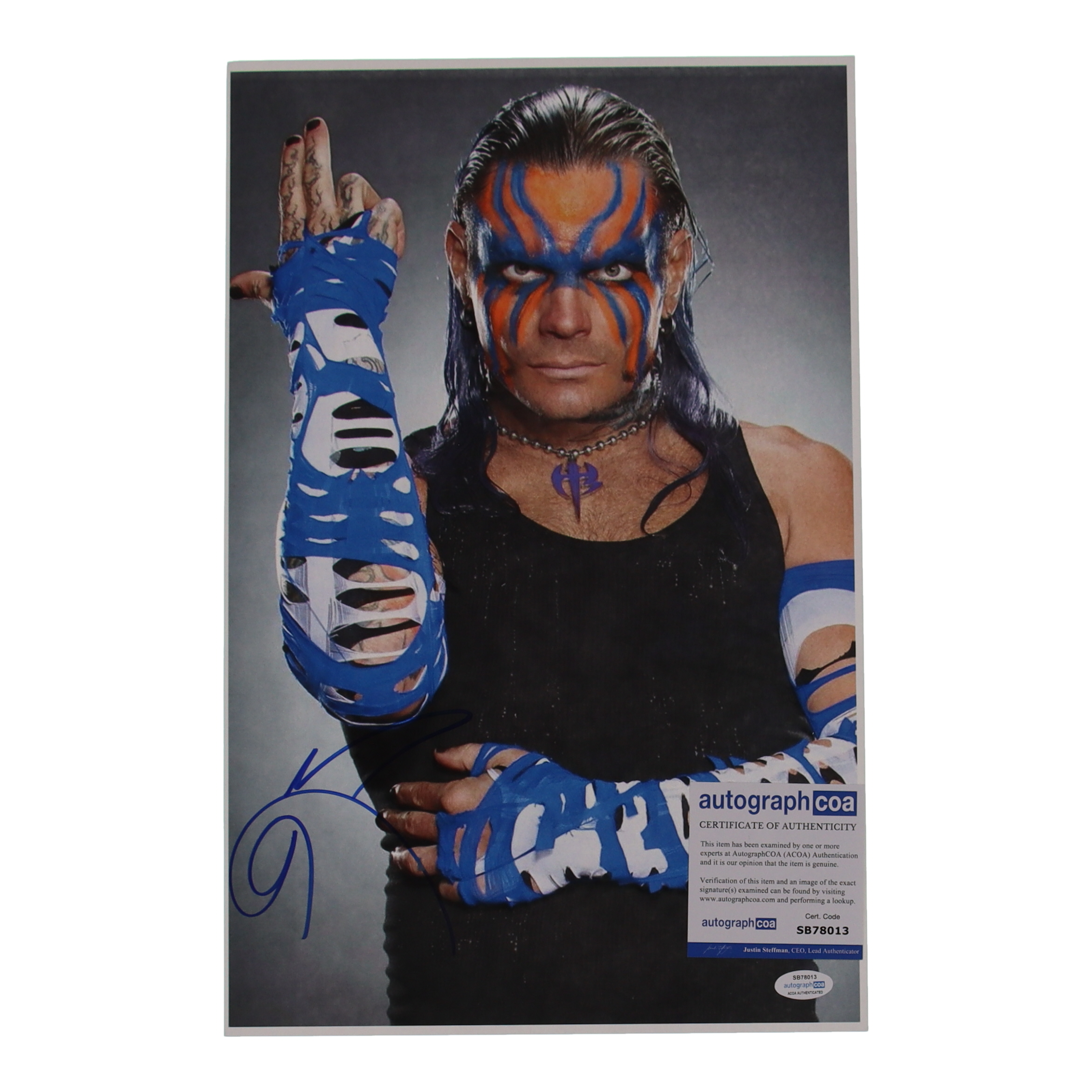 Jeff Hardy Signed WWE 11x17 Photo (ACOA) at PristineAuction.com Jeff Hardy Signed WWE 11x17 Photo (ACOA) at PristineAuction.com