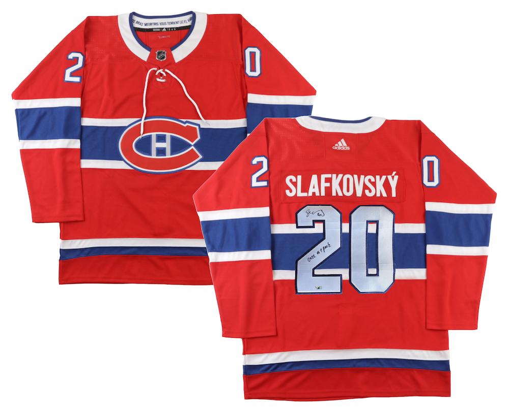 Juraj Slafkovsky Signed Canadians Adidas Jersey Inscribed "2022 #1 Pick" (Fanatics) at PristineAuction.com Juraj Slafkovsky Signed Canadians Adidas Jersey Inscribed "2022 #1 Pick" (Fanatics) at PristineAuction.com