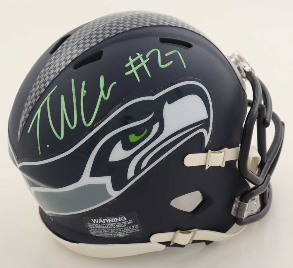 Tariq Woolen Signed Seattle Seahawks Speed Mini Helmet (Tristar) at PristineAuction.com Tariq Woolen Signed Seattle Seahawks Speed Mini Helmet (Tristar) at PristineAuction.com