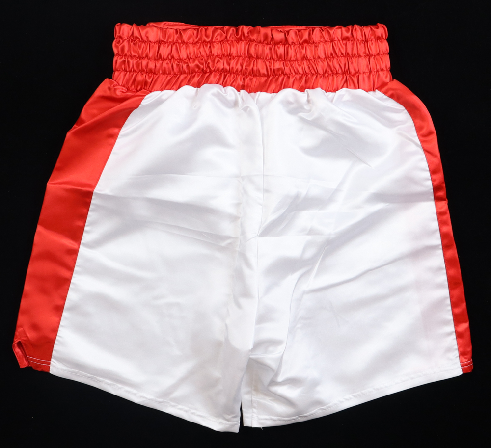 Riddick "Big Daddy" Bowe Signed Boxing Trunks Inscribed "2X Champ" (JSA) at PristineAuction.com Riddick "Big Daddy" Bowe Signed Boxing Trunks Inscribed "2X Champ" (JSA) at PristineAuction.com