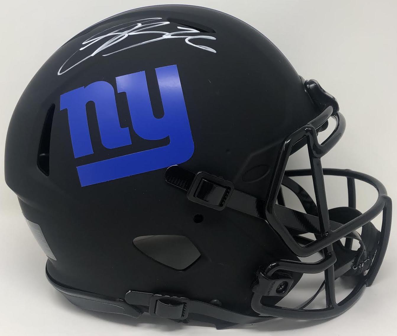 Saquon Barkley Signed Giants Full Size Eclipse Alternate Speed Helmet (Fanatics) at PristineAuction.com Saquon Barkley Signed Giants Full Size Eclipse Alternate Speed Helmet (Fanatics) at PristineAuction.com