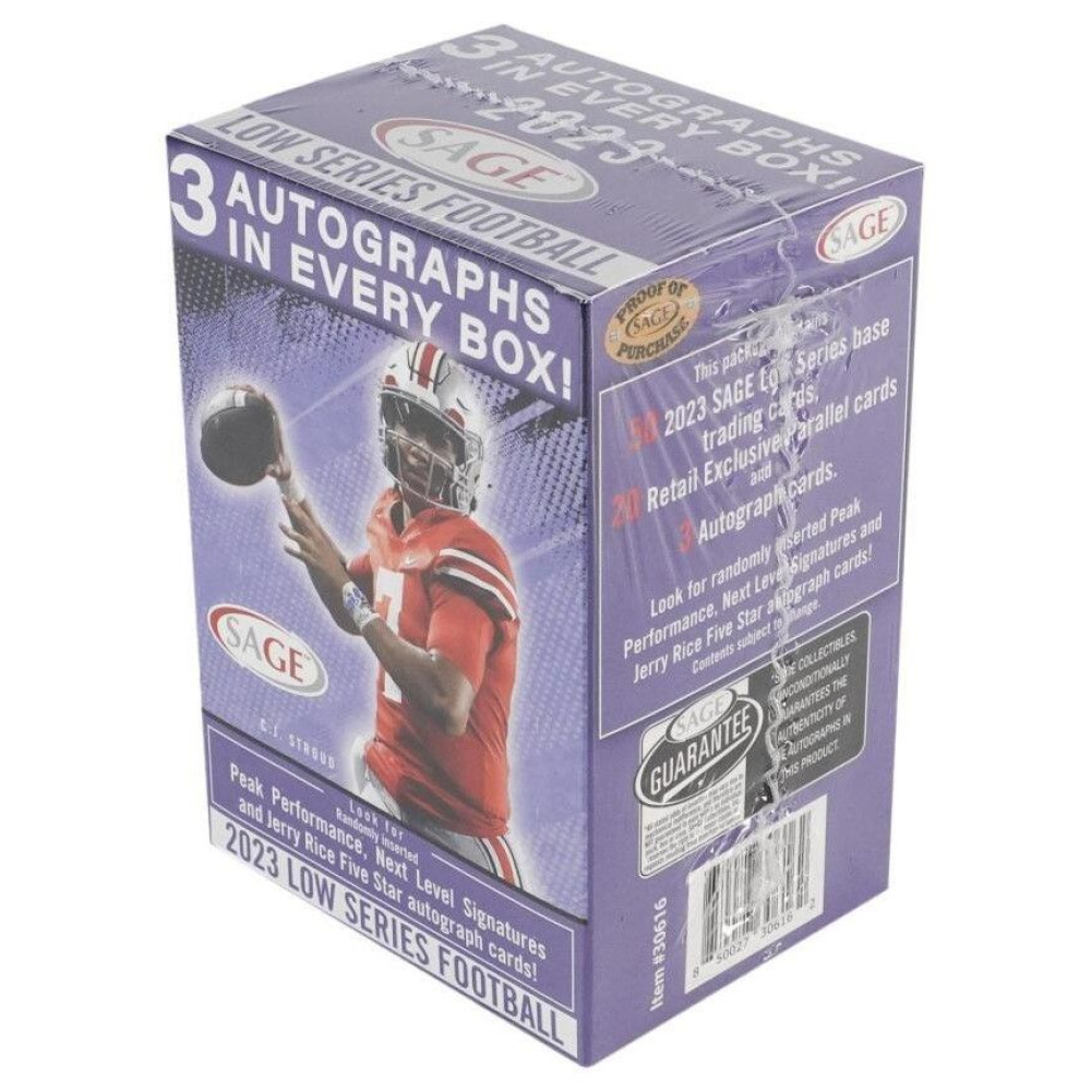 2023 Sage Low Series Football Blaster Box with (5) Packs Pristine Auction