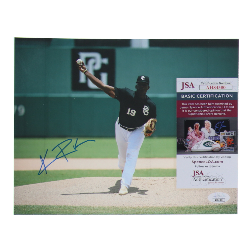 Kumar Rocker Cricket Kumar Rocker Signed Perfect Game National Showcase 8x10 Photo (JSA ...