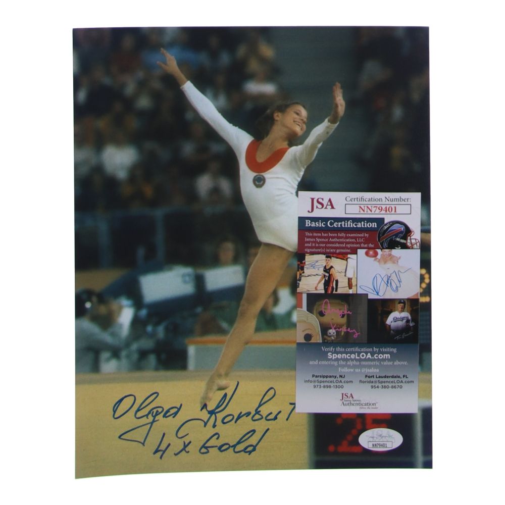 Olga Korbut Signed 8x10 Photo Inscribed "4x Gold" (JSA) | Pristine Auction
