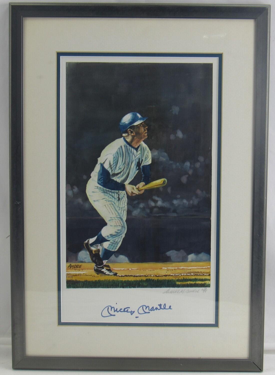 Mickey Mantle Signed Yankees Custom Framed Photo (JSA) at PristineAuction.com Mickey Mantle Signed Yankees Custom Framed Photo (JSA) at PristineAuction.com