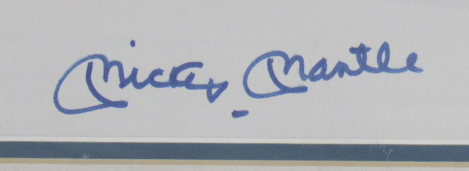 Mickey Mantle Signed Yankees Custom Framed Photo (JSA) at PristineAuction.com Mickey Mantle Signed Yankees Custom Framed Photo (JSA) at PristineAuction.com