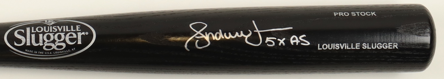 Andruw Jones Signed Louisville Slugger Baseball Bat Inscribed "5x AS" (Beckett) at PristineAuction.com Andruw Jones Signed Louisville Slugger Baseball Bat Inscribed "5x AS" (Beckett) at PristineAuction.com