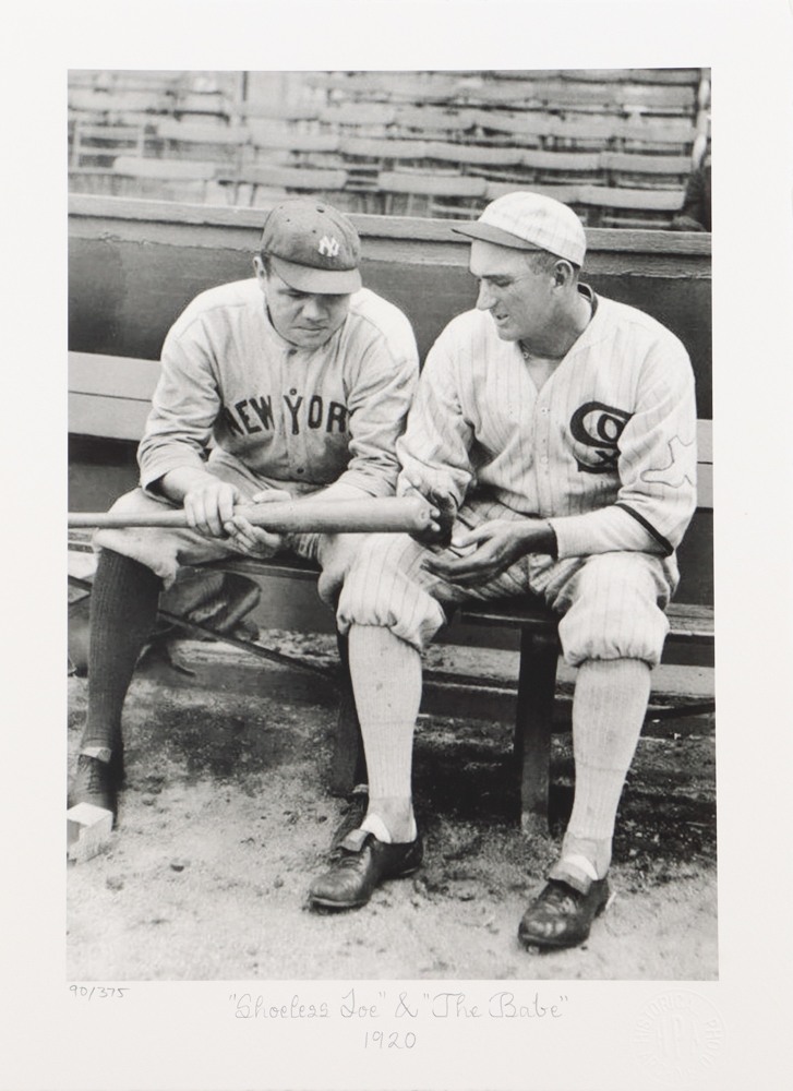 Historical Photo Archive - Babe Ruth & Joe Jackson "Shoeless Joe” & The Babe" Limited Edition 10x14.5 Fine Art Giclee on Paper #/375 at PristineAuction.com Historical Photo Archive - Babe Ruth & Joe Jackson "Shoeless Joe” & The Babe" Limited Edition 10x14.5 Fine Art Giclee on Paper #/375 at PristineAuction.com