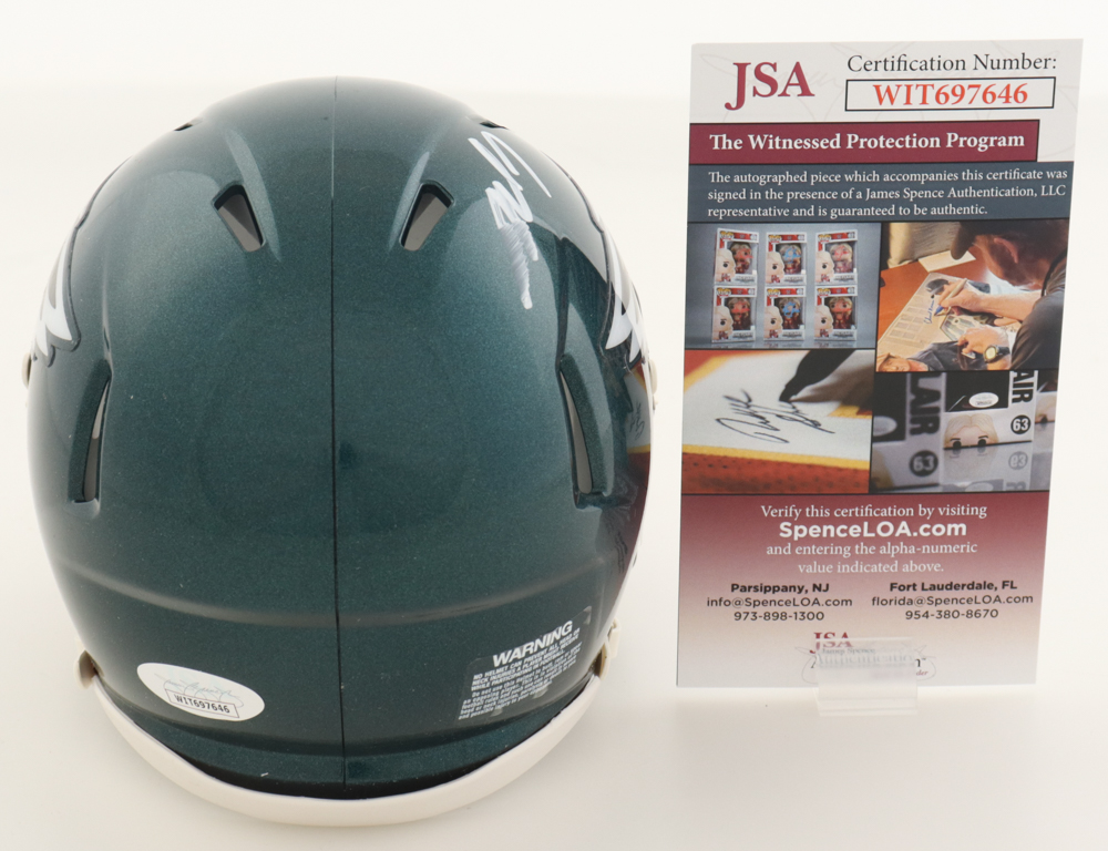 Michael Vick Signed Eagles Speed Mini Helmet (JSA) at PristineAuction.com Michael Vick Signed Eagles Speed Mini Helmet (JSA) at PristineAuction.com