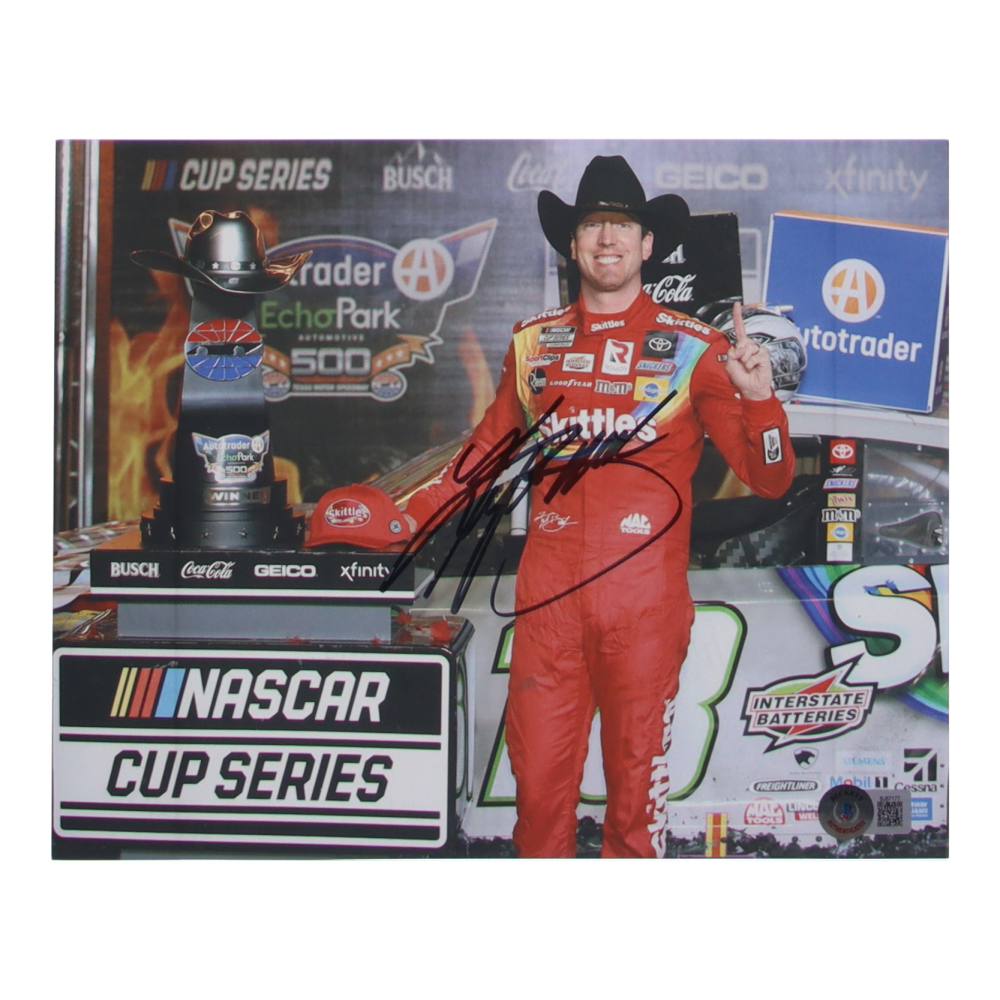 Kyle Busch Signed NASCAR 8x10 Photo (Beckett) Pristine Auction