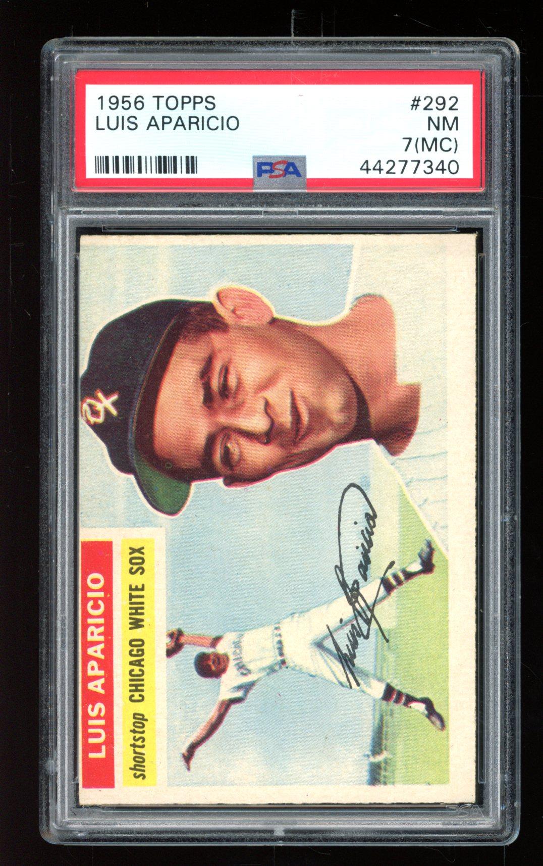 Luis Aparicio 1956 Topps #292 RC (PSA 7) (MC) at PristineAuction.com Luis Aparicio 1956 Topps #292 RC (PSA 7) (MC) at PristineAuction.com