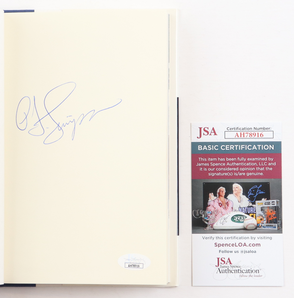 O. J. Simpson Signed "I Want To Tell You" Hard-Cover Book (JSA) at PristineAuction.com O. J. Simpson Signed "I Want To Tell You" Hard-Cover Book (JSA) at PristineAuction.com