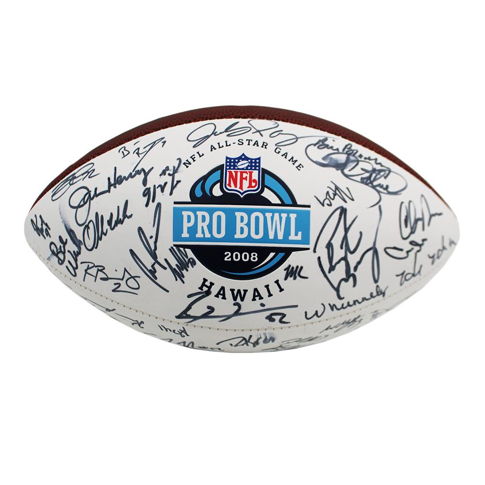 NFL Pro Bowl Football Signed by (25+) with Peyton Manning, Ray Lews