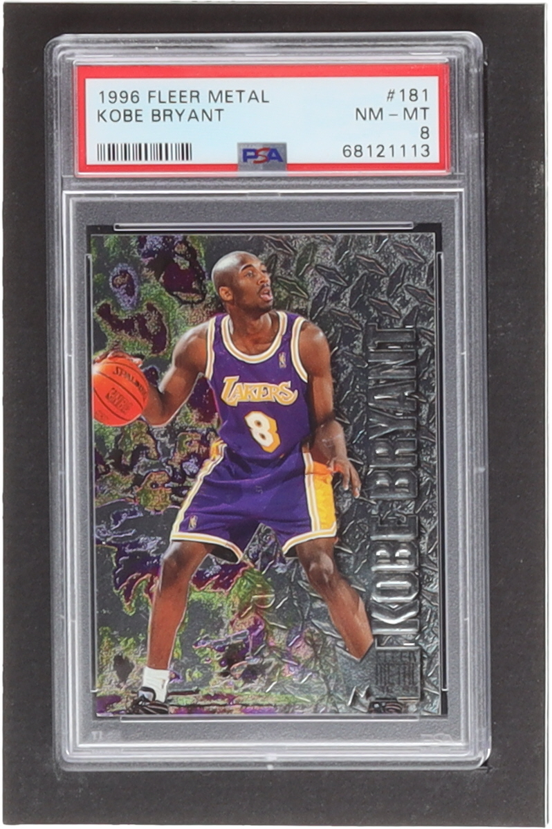 Kobe Bryant 1996-97 Metal #181 RC (PSA 8) at PristineAuction.com Kobe Bryant 1996-97 Metal #181 RC (PSA 8) at PristineAuction.com