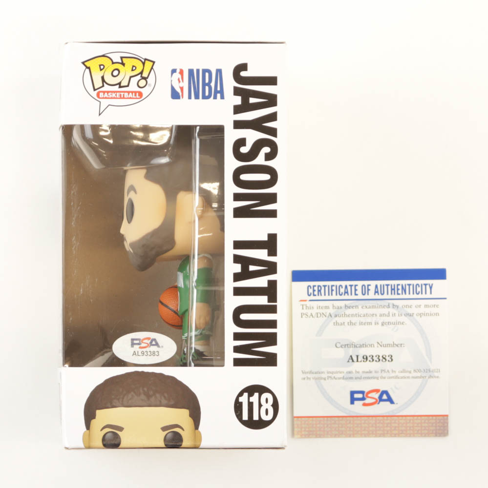 Jayson Tatum Signed #118 Boston Celtics Funko Pop! Vinyl Figure (PSA) at PristineAuction.com Jayson Tatum Signed #118 Boston Celtics Funko Pop! Vinyl Figure (PSA) at PristineAuction.com