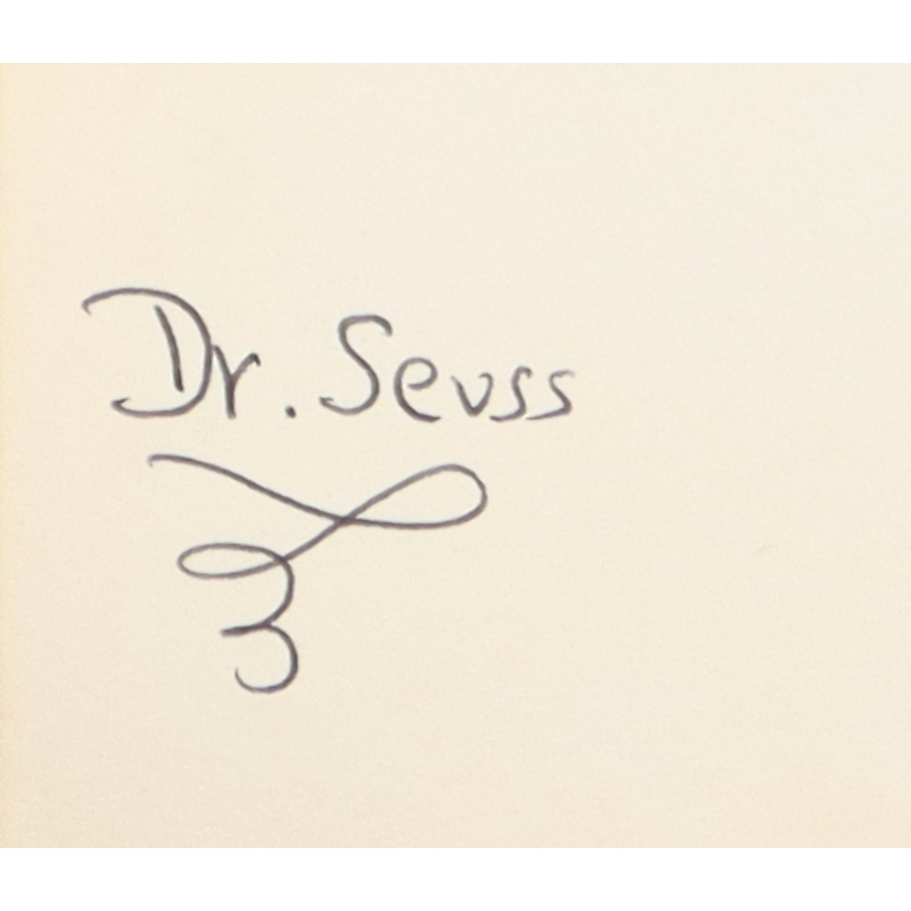 Dr. Seuss Signed 