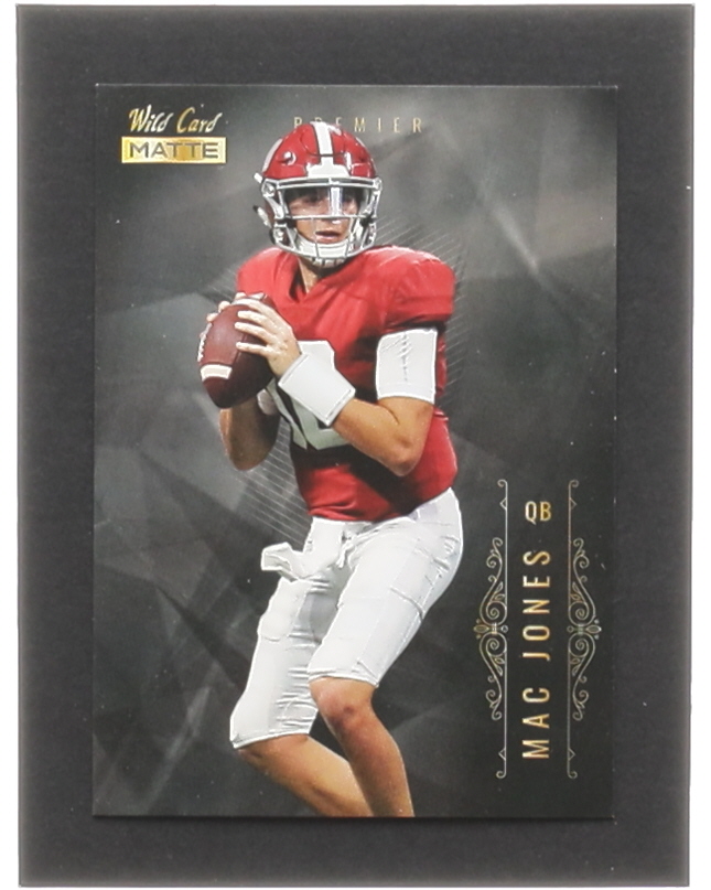 Mac Jones 2021 Wild Card Matte Black Retail #MBC3 RC at PristineAuction.com Mac Jones 2021 Wild Card Matte Black Retail #MBC3 RC at PristineAuction.com