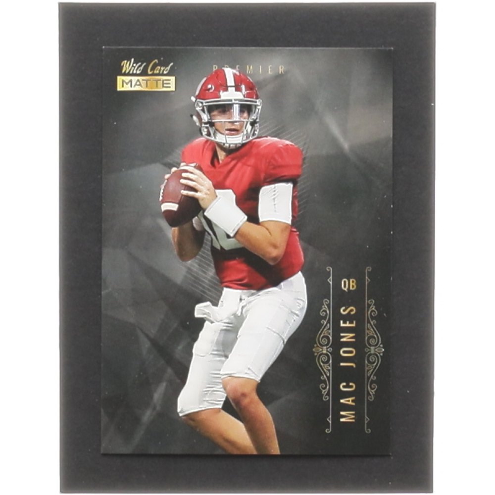Mac Jones 2021 Wild Card Matte Black Retail MBC3 RC Pristine Auction