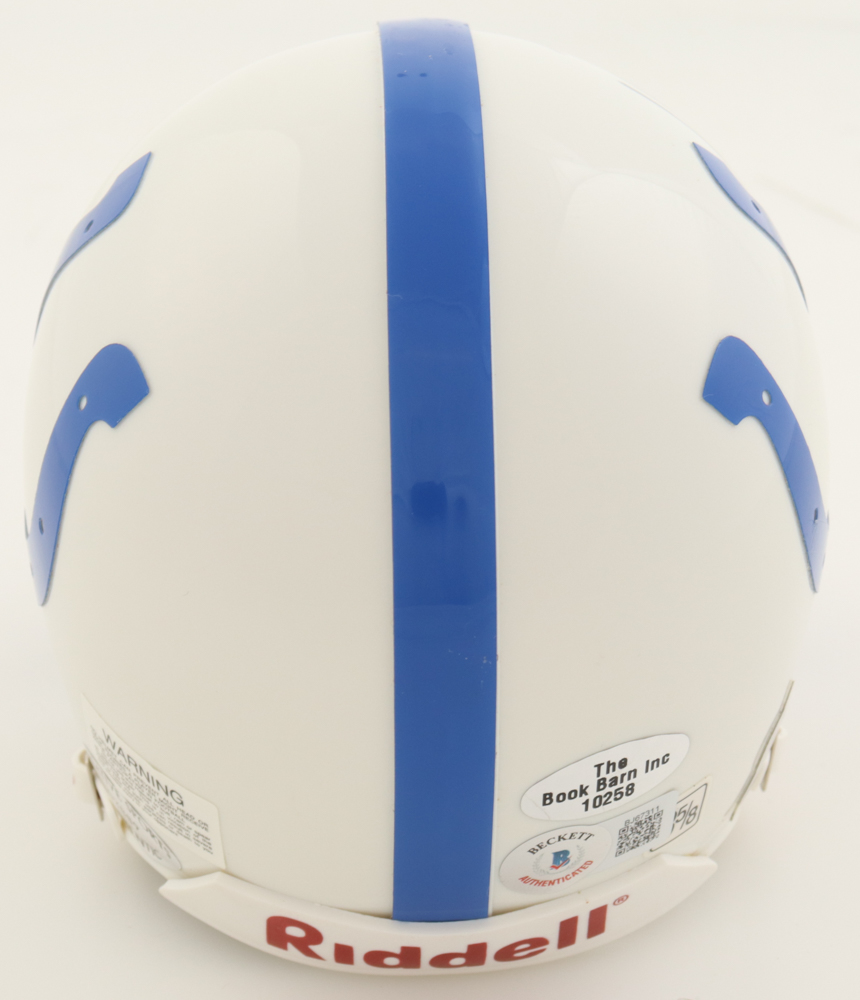 Peyton Manning Signed Colts Mini Helmet (Beckett) at PristineAuction.com Peyton Manning Signed Colts Mini Helmet (Beckett) at PristineAuction.com