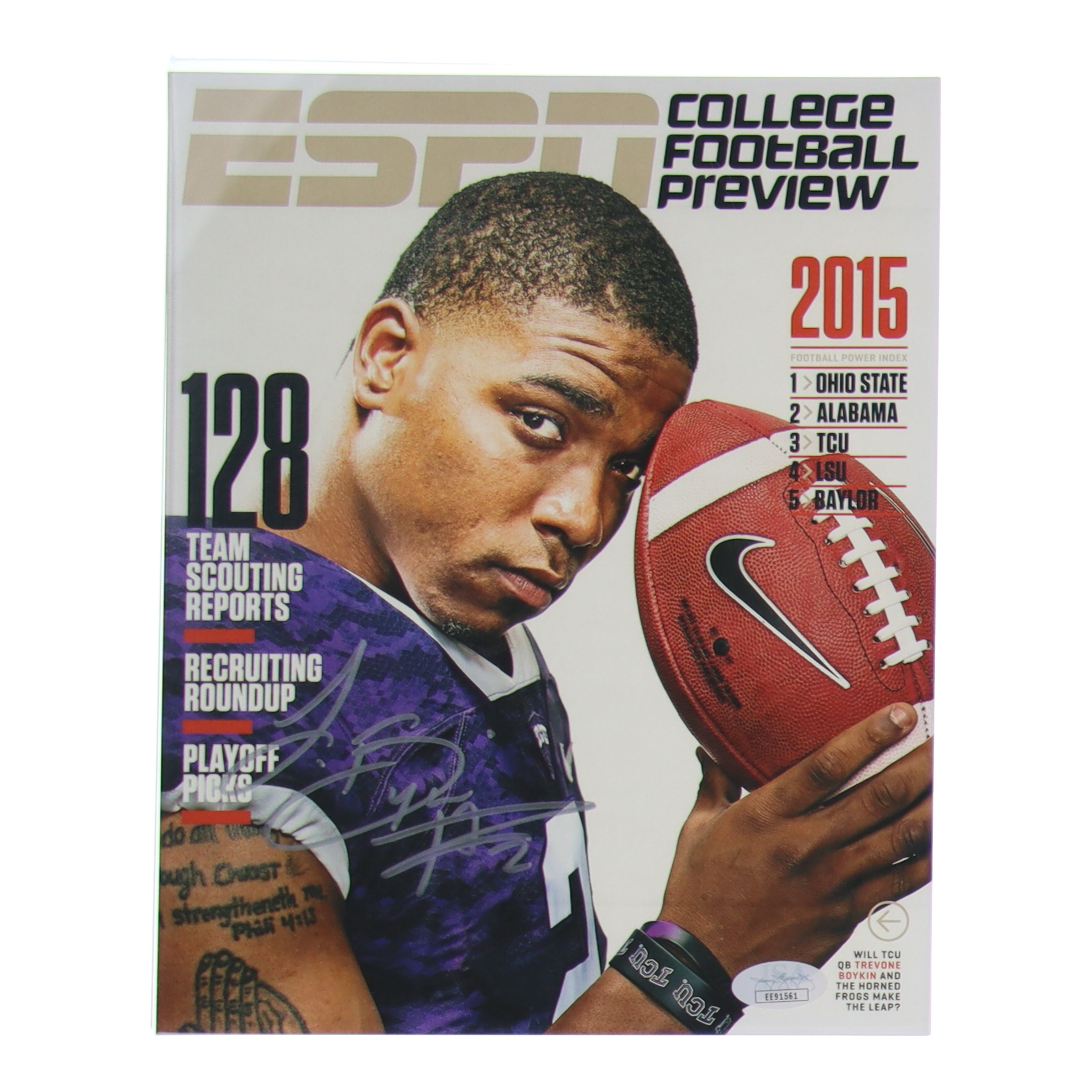 Trevone Boykin Signed TCU Horned Frogs 8x10 Photo (JSA) at PristineAuction.com Trevone Boykin Signed TCU Horned Frogs 8x10 Photo (JSA) at PristineAuction.com