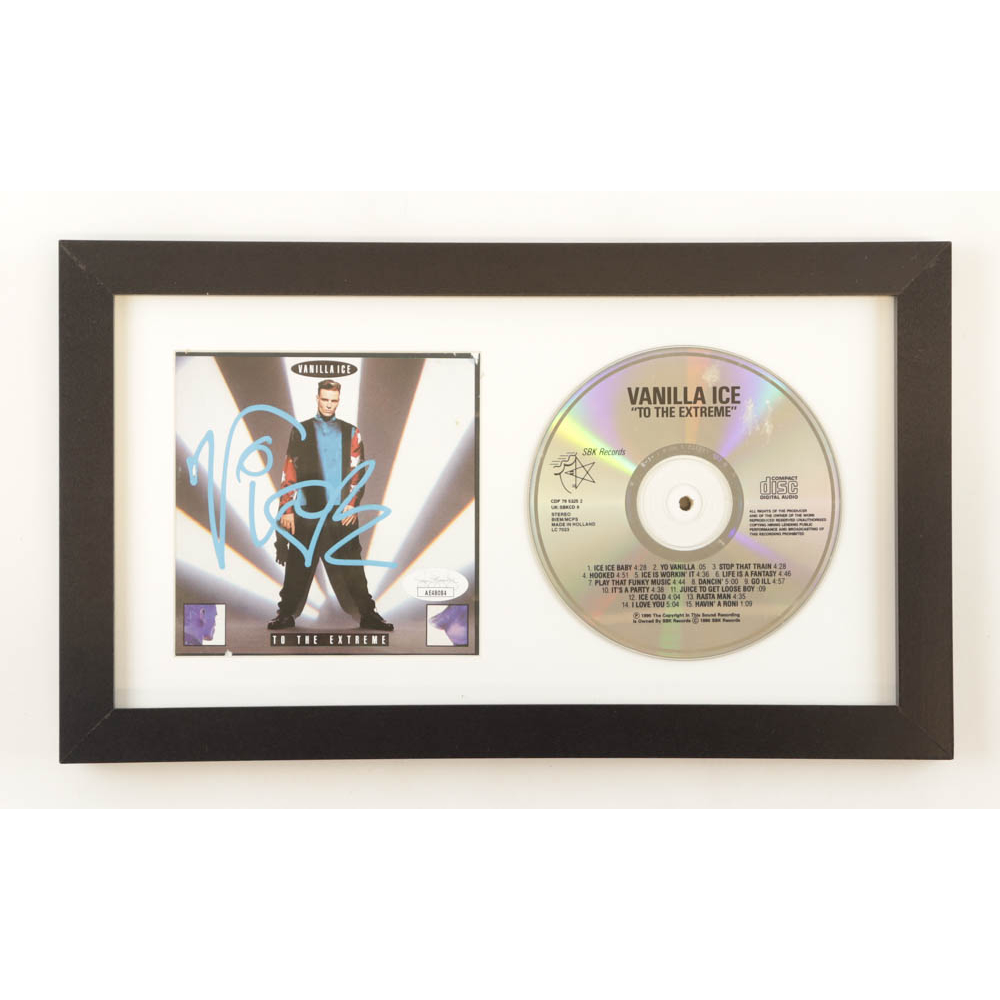 Vanilla Ice Signed Custom Framed "To The Extreme" Album Booklet Display ...