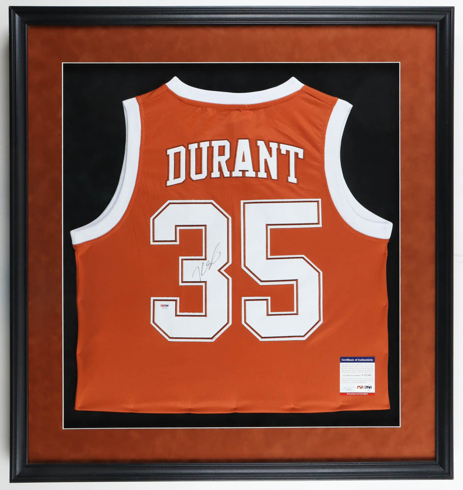Kevin Durant Signed Custom Framed Jersey Display (PSA) at PristineAuction.com Kevin Durant Signed Custom Framed Jersey Display (PSA) at PristineAuction.com