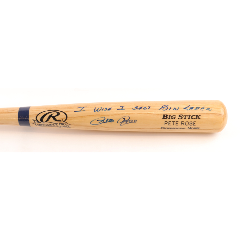 Pete Rose Signed Rawlings Adirondack Pro Big Stick Player Model Baseball Bat Inscribed "I Wish I