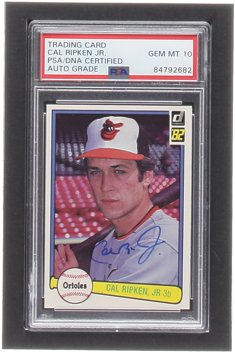 Cal Ripken Jr. Signed 1982 Donruss #405 RC (PSA) | Pristine Auction
