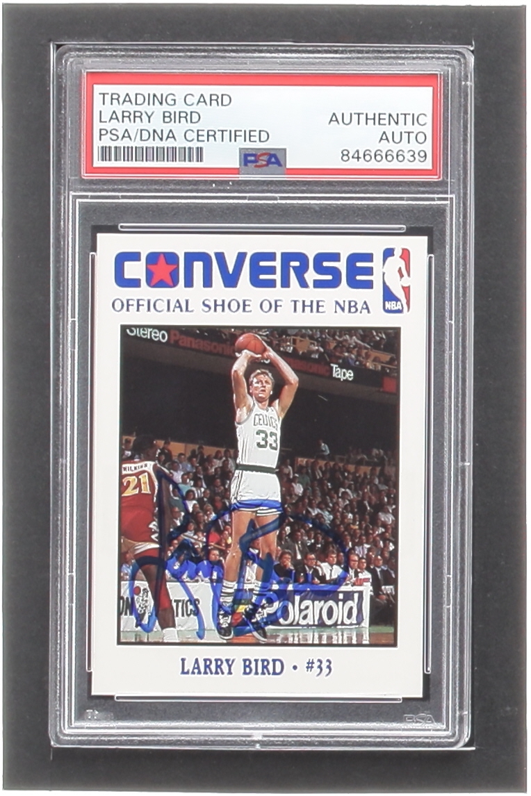 Larry Bird Signed 1989 Converse #2 (PSA) at PristineAuction.com Larry Bird Signed 1989 Converse #2 (PSA) at PristineAuction.com