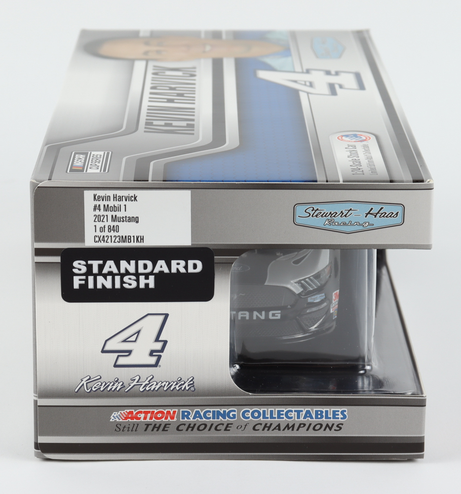 Kevin Harvick Signed 2021 NASCAR #4 Mobil 1 - 1:24 Premium Action Diecast Car (PA COA) at PristineAuction.com Kevin Harvick Signed 2021 NASCAR #4 Mobil 1 - 1:24 Premium Action Diecast Car (PA COA) at PristineAuction.com