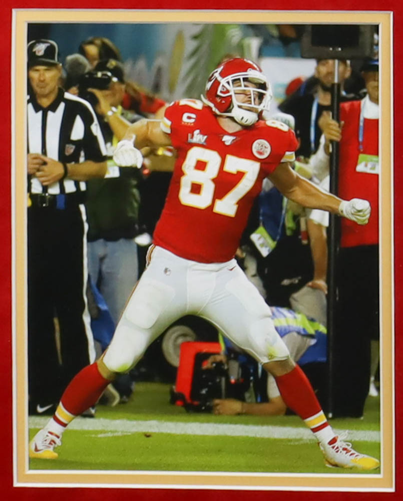 Travis Kelce Signed Chiefs Custom Framed Jersey Display (PSA) at PristineAuction.com Travis Kelce Signed Chiefs Custom Framed Jersey Display (PSA) at PristineAuction.com