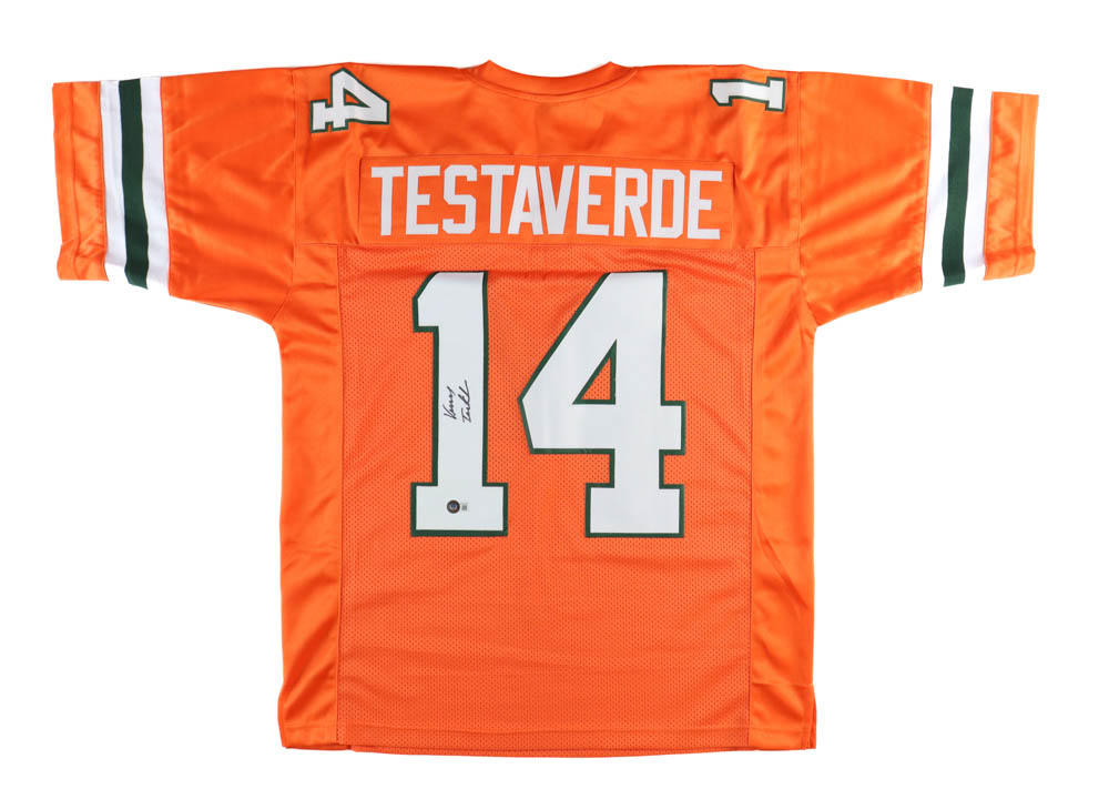 Vinny Testaverde Signed Jersey (Beckett) at PristineAuction.com Vinny Testaverde Signed Jersey (Beckett) at PristineAuction.com