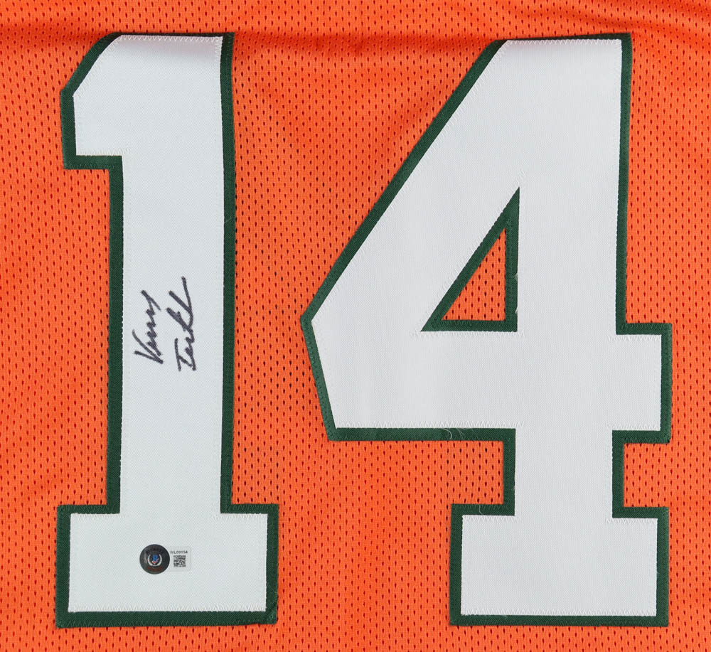 Vinny Testaverde Signed Jersey (Beckett) at PristineAuction.com Vinny Testaverde Signed Jersey (Beckett) at PristineAuction.com