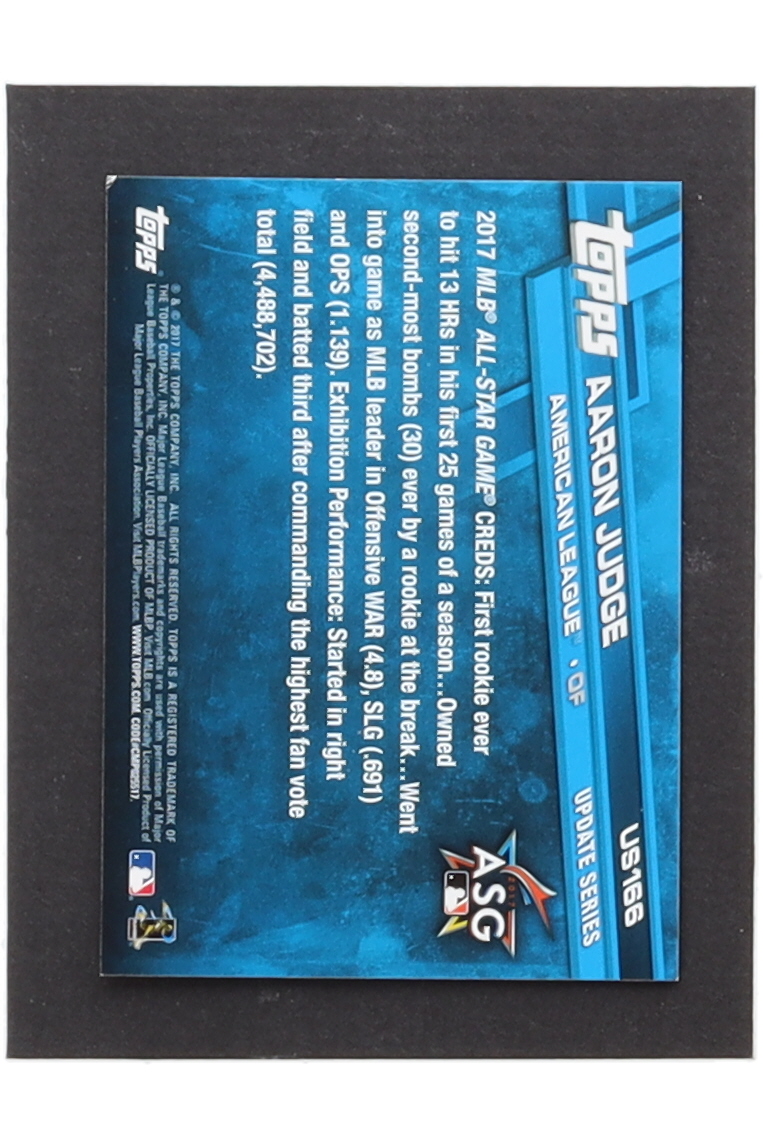 Aaron Judge 2017 Topps Update #US166A AS RC at PristineAuction.com Aaron Judge 2017 Topps Update #US166A AS RC at PristineAuction.com