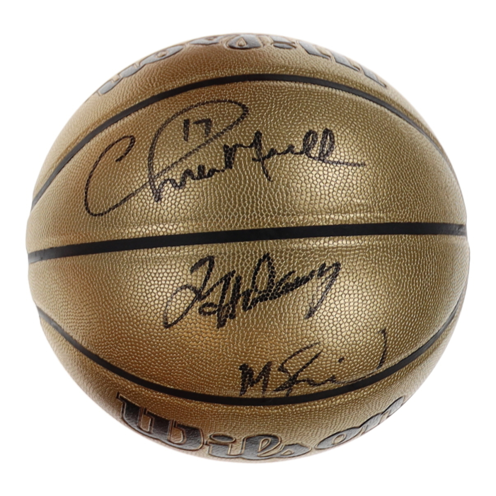 Chris Mullin, Tim Hardaway & Mitch Richmond Signed NBA Basketball ...