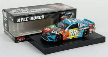 Kyle Busch Signed NASCAR #18 M&M's Hazelnut Spread 2019 Camry 1:24 Premium Action Diecast Car at PristineAuction.com Kyle Busch Signed NASCAR #18 M&M's Hazelnut Spread 2019 Camry 1:24 Premium Action Diecast Car at PristineAuction.com