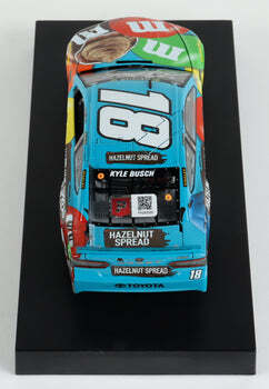 Kyle Busch Signed NASCAR #18 M&M's Hazelnut Spread 2019 Camry 1:24 Premium Action Diecast Car at PristineAuction.com Kyle Busch Signed NASCAR #18 M&M's Hazelnut Spread 2019 Camry 1:24 Premium Action Diecast Car at PristineAuction.com