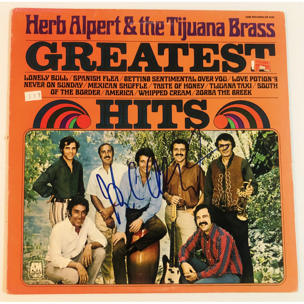 Herb Alpert Signed "Greatest Hits" Album (JSA) Pristine Auction