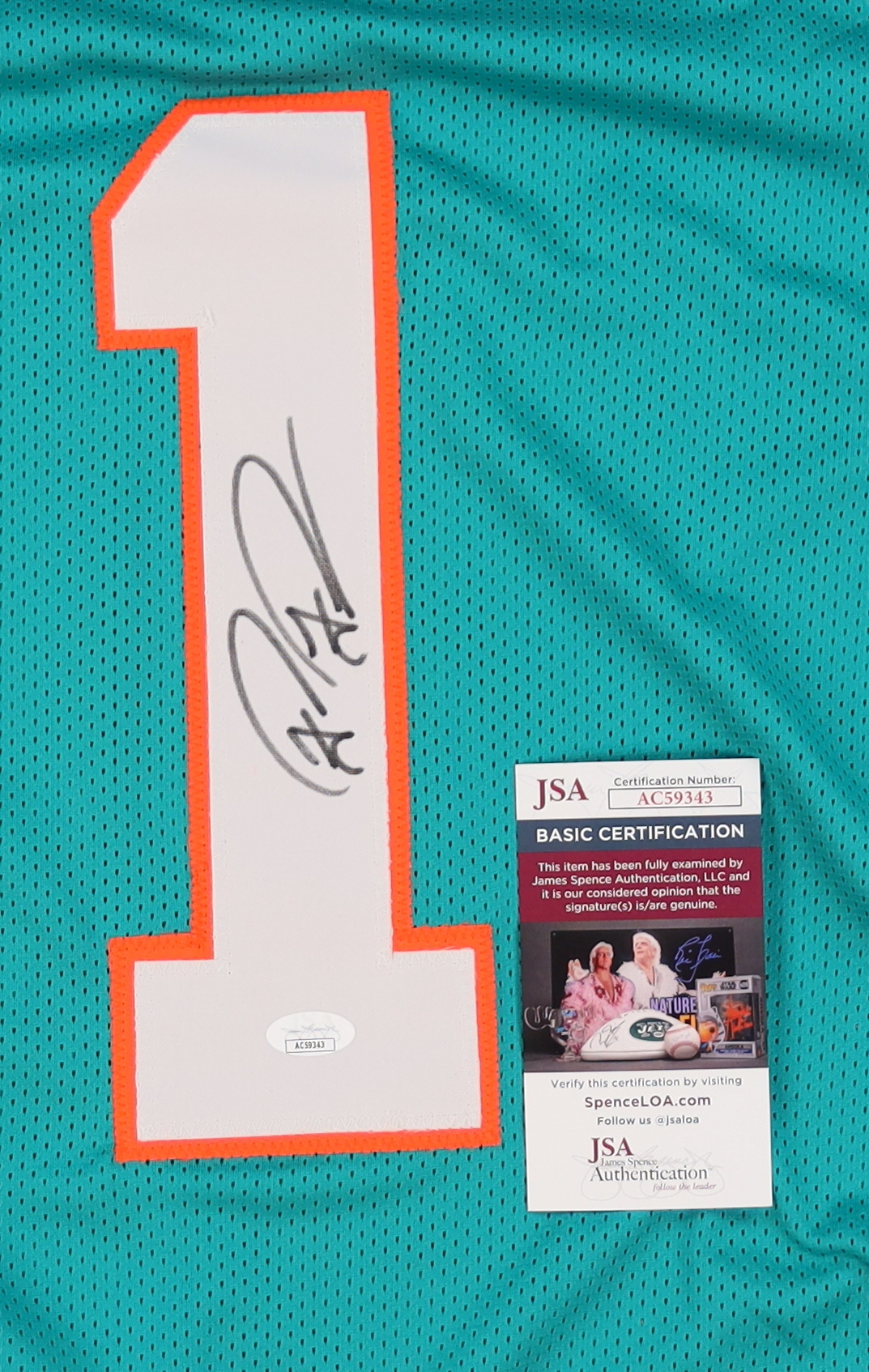 Tua Tagovailoa Signed Jersey (JSA) at PristineAuction.com Tua Tagovailoa Signed Jersey (JSA) at PristineAuction.com