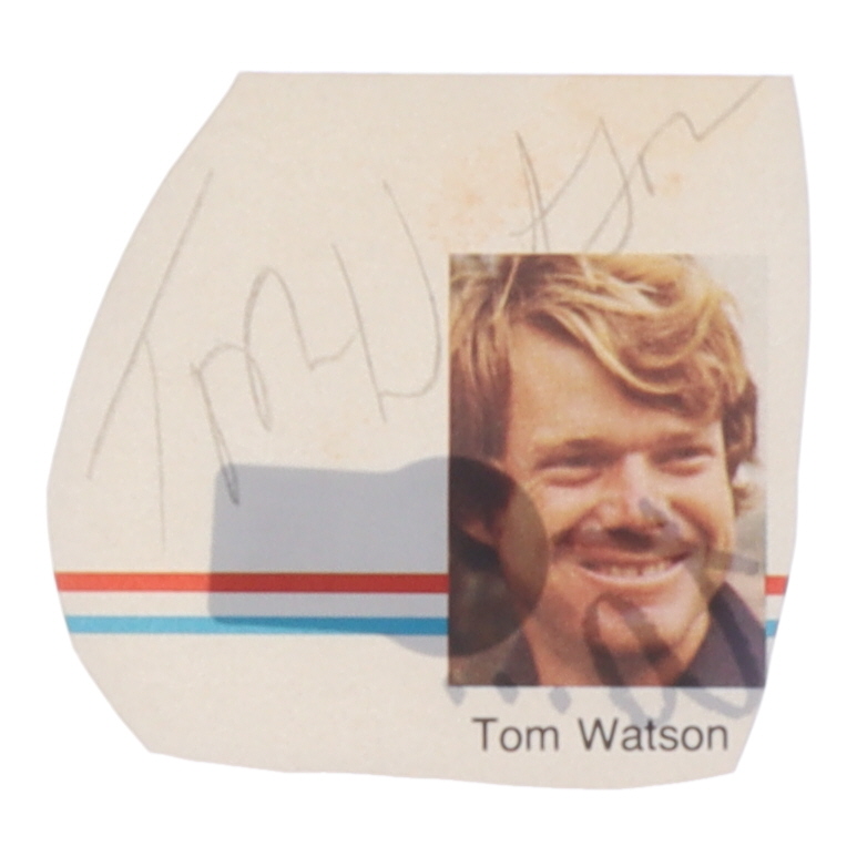 Tom Watson Signed Cut (Beckett) at PristineAuction.com Tom Watson Signed Cut (Beckett) at PristineAuction.com