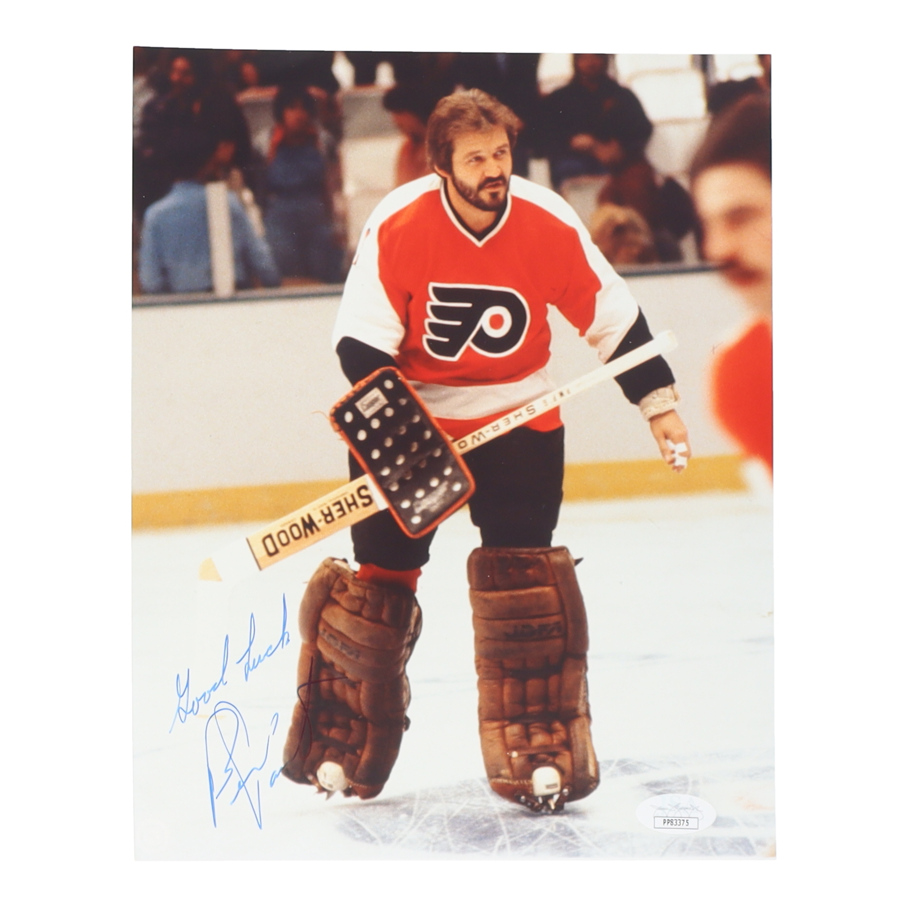 Bernie Parent Signed Flyers 8x10 Photo Inscribed "Good Luck" (JSA) at PristineAuction.com Bernie Parent Signed Flyers 8x10 Photo Inscribed "Good Luck" (JSA) at PristineAuction.com