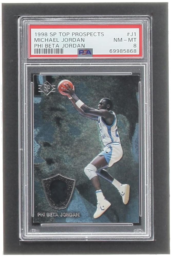 Michael Jordan 1998 SP Top Prospects Phi Beta Jordan #J1 (PSA 8 