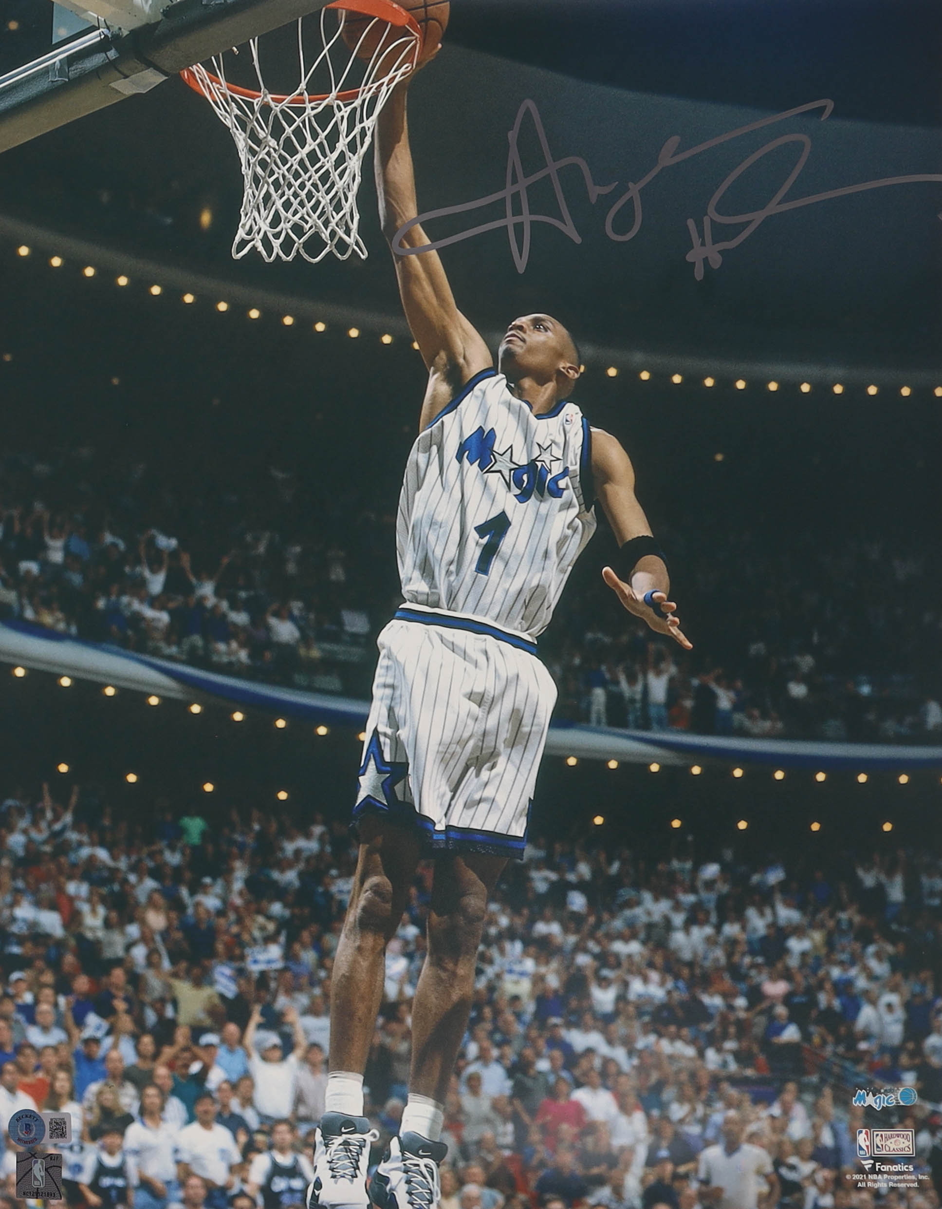 Anfernee "Penny" Hardaway Signed Magic 16x20 Photo (Beckett) at PristineAuction.com Anfernee "Penny" Hardaway Signed Magic 16x20 Photo (Beckett) at PristineAuction.com